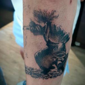 Tatouage bras guerrier japonais 